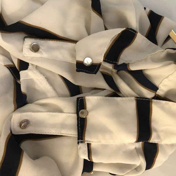 Dynamite – striped long tunic shirt with belt - Size XS - Picture 7 of 7